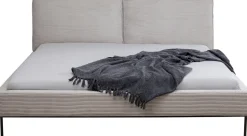 KARE Bett East Side Cord Grau 160x200cm
