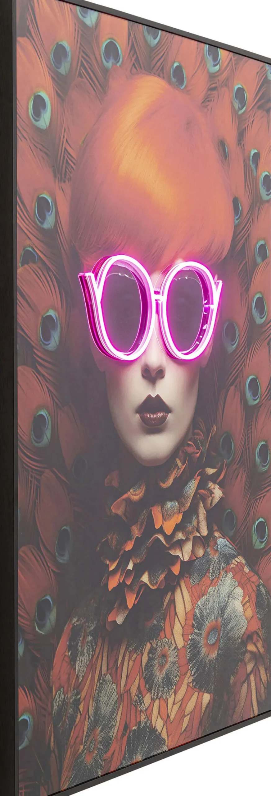 KARE Bild Fancy Red Lady LED 120x80cm