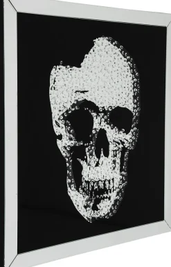KARE Bild Frame Mirror Skull 100x100cm