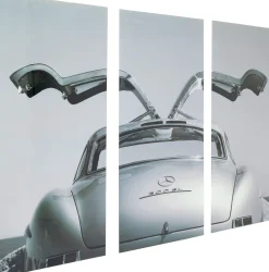 KARE Bild Glas Triptychon Oldtimer Back 240x160cm