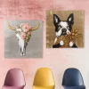 KARE Bild Touched Dog with Pineapple 80x80cm