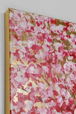 KARE Bild Touched Flower Couple Gold Pink 80x100cm