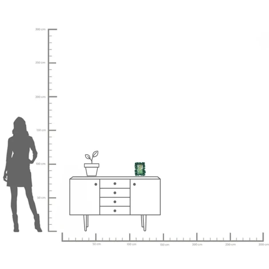 KARE Bilderrahmen Ginkgo Leaf Grün 17x20cm
