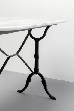 KARE Bistrotisch Kaffeehaus Oval Weiß 120x60cm