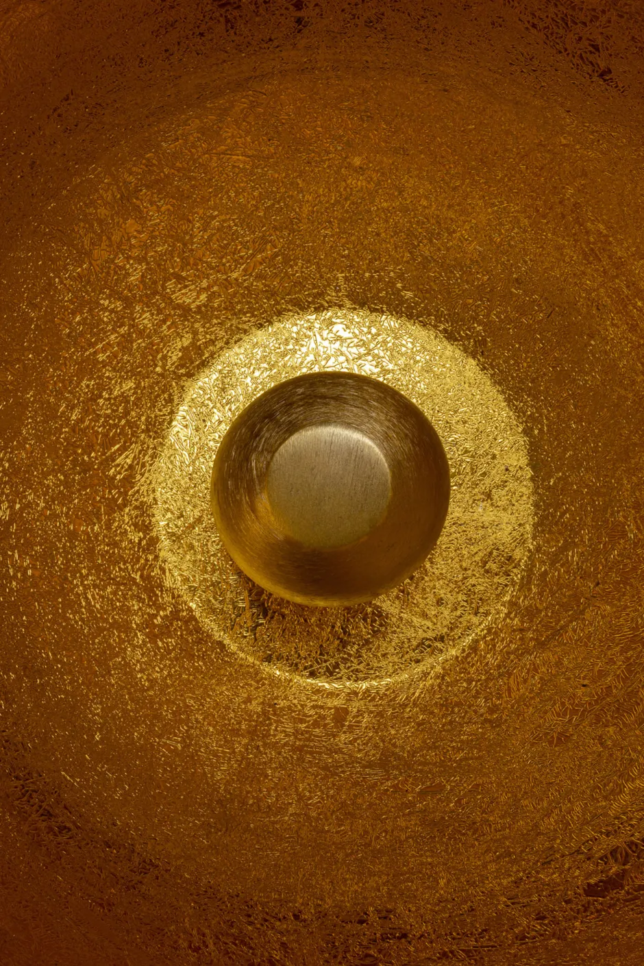 KARE Bodenleuchte Apollon Smooth Gold Ø50cm