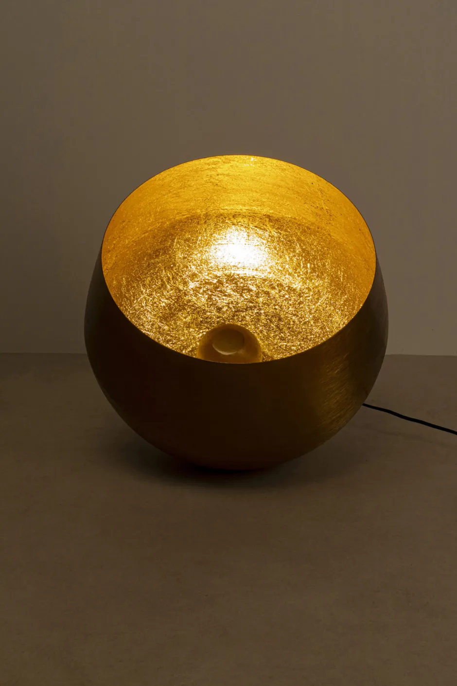 KARE Bodenleuchte Apollon Smooth Gold Ø50cm