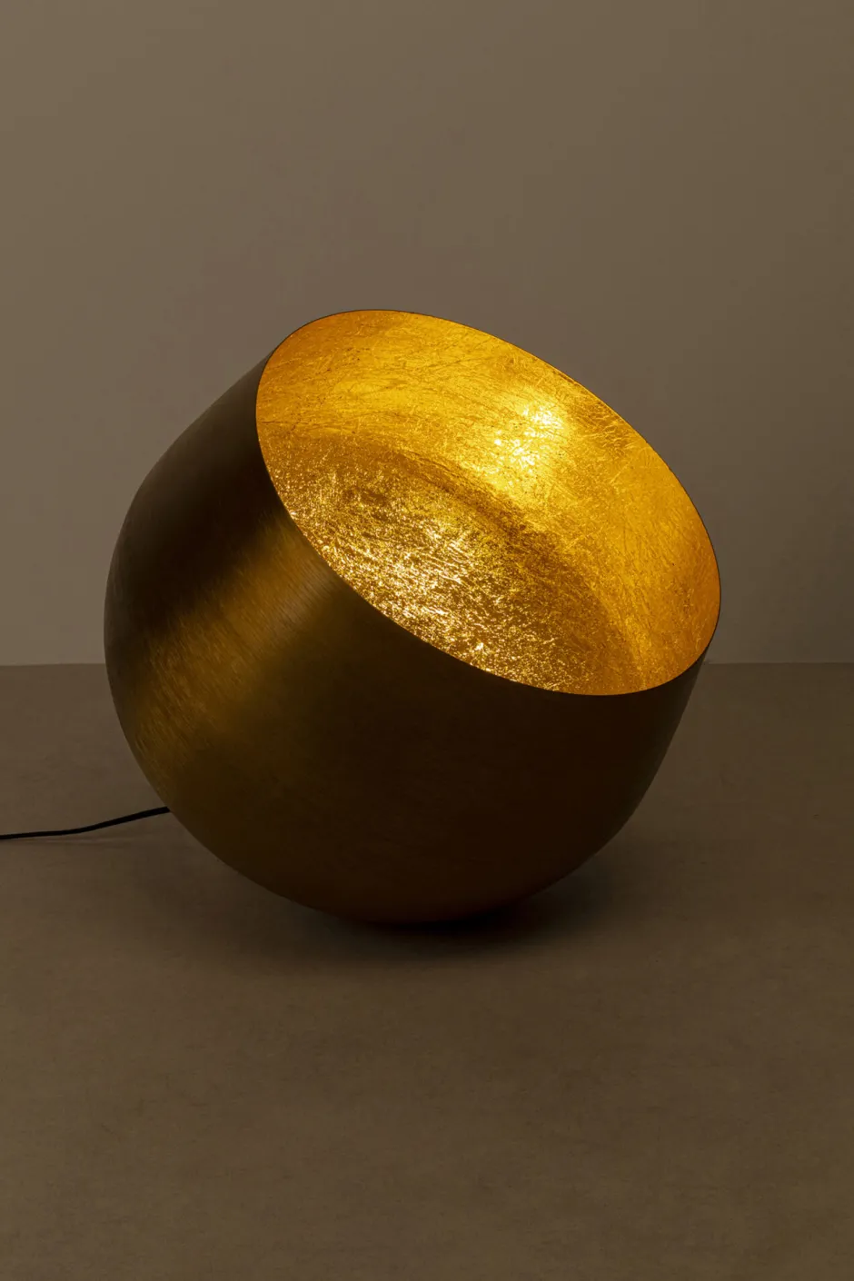 KARE Bodenleuchte Apollon Smooth Gold Ø50cm