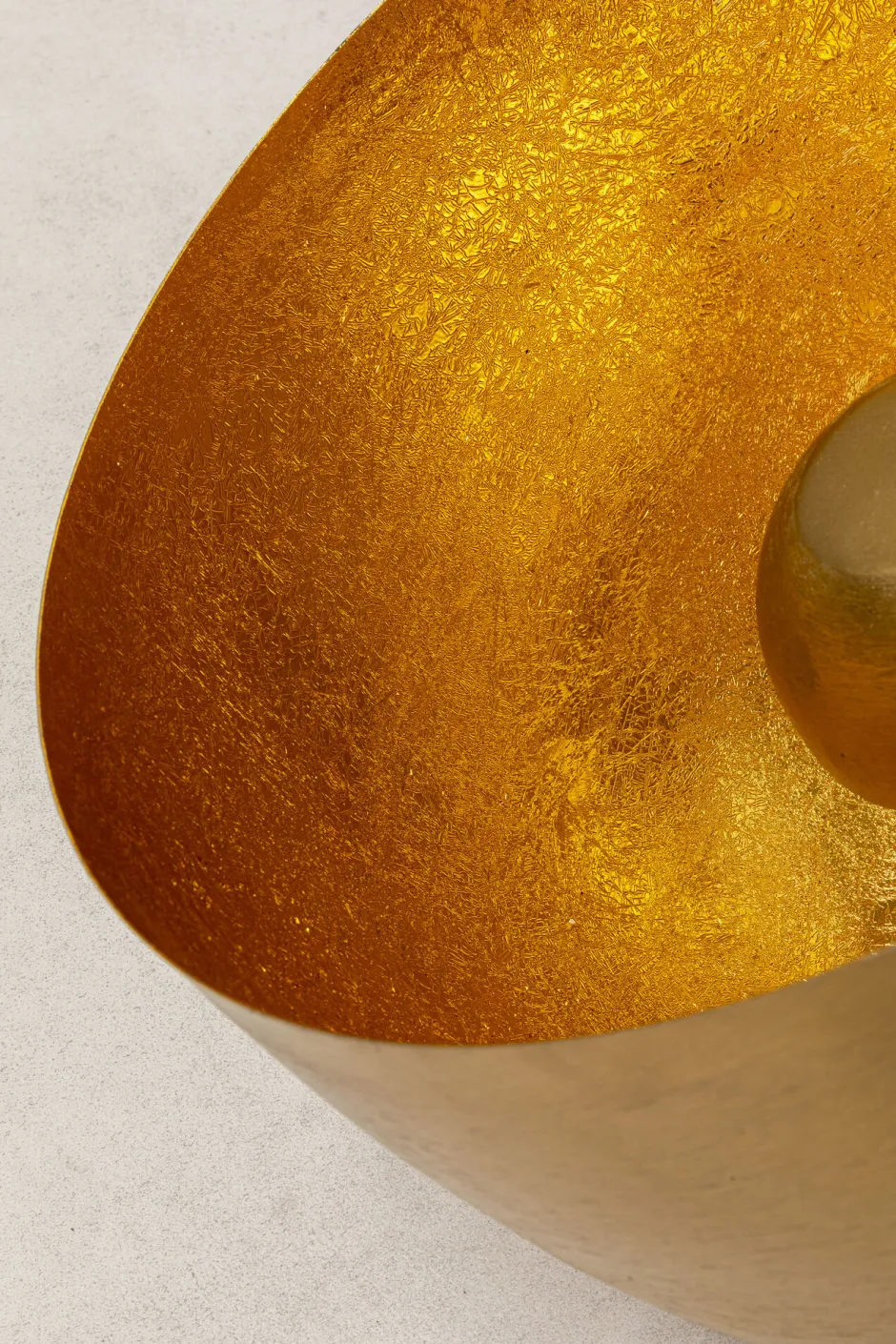 KARE Bodenleuchte Apollon Smooth Gold Ø35cm