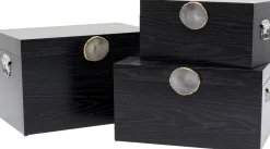 KARE Box Nifty Schwarz (3/Set)