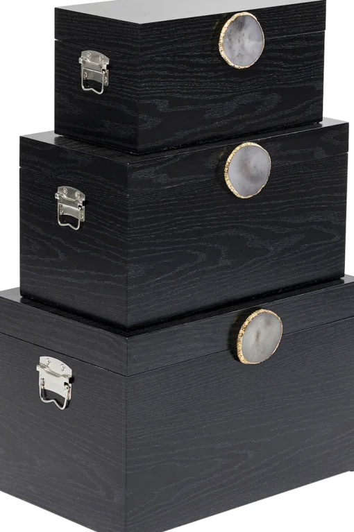 KARE Box Nifty Schwarz (3/Set)