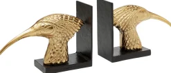 KARE Buchstütze Golden Bird (2/Set)
