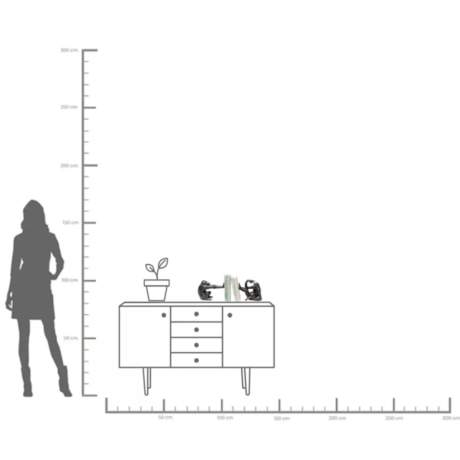 KARE Buchstütze Monkey (2/Set)