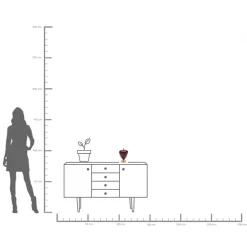 KARE Deko Dose Salome Rot 24cm