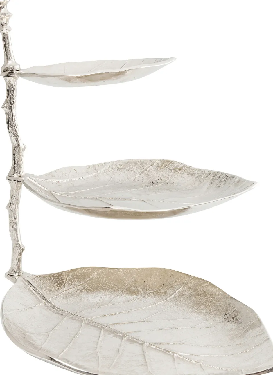 KARE Deko Etagere Leaf Silber