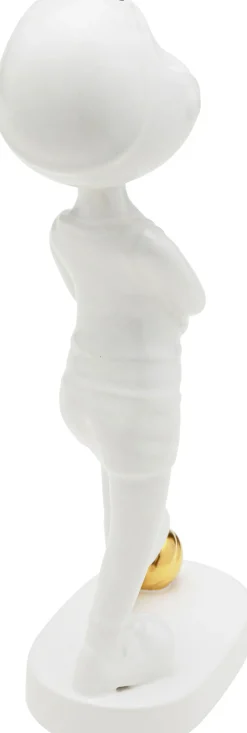 KARE Deko Figur Ball Girl Weiß 29cm