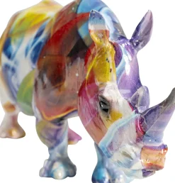 KARE Deko Figur Colored Rhino 17cm
