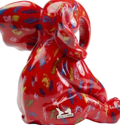KARE Deko Figur Elephant Dots Rot 18cm