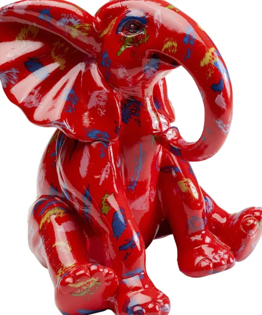 KARE Deko Figur Elephant Dots Rot 18cm