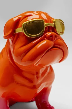 KARE Deko Figur Fashion Dog Orange 17cm