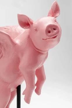 KARE Deko Figur Flying Pig Rosa 29cm