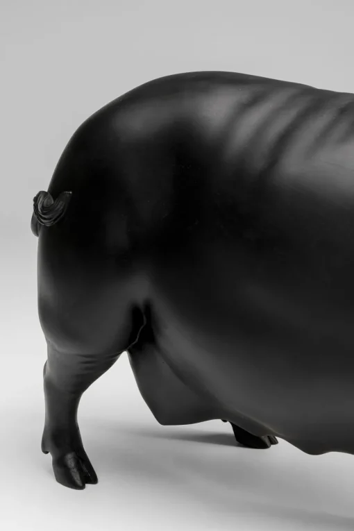 KARE Deko Figur Flying Pig Schwarz 21cm