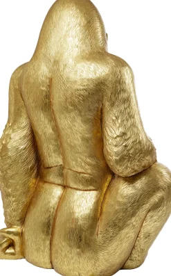 KARE Deko Figur Gorilla Gold XL 180