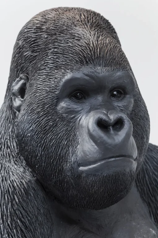 KARE Deko Figur Monkey Gorilla Side XL Schwarz 76cm