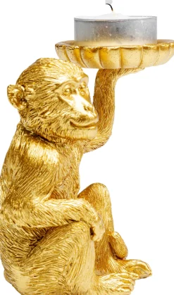 KARE Deko Figur Monkey Tealight Holder 11cm