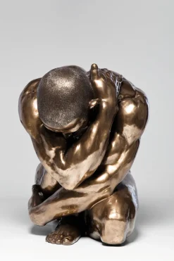 KARE Deko Figur Nude Man Hug Bronze 54cm