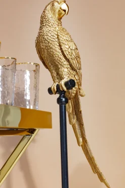 KARE Deko Figur Parrot Gold 116cm
