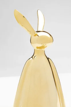 KARE Deko Figur Sitting Rabbit Gold 35cm