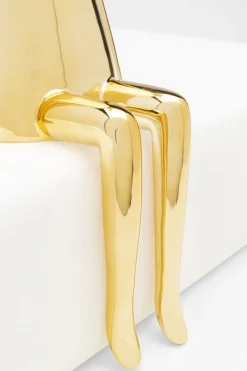 KARE Deko Figur Sitting Rabbit Gold 35cm