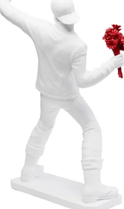 KARE Deko Figur Street Art Bouquet Weiß 67cm