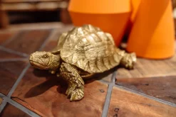 KARE Deko Figur Turtle Gold Klein