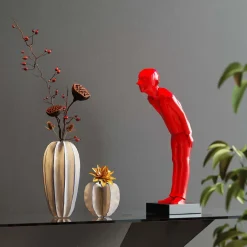 KARE Deko Figur Welcome Guests Red Small