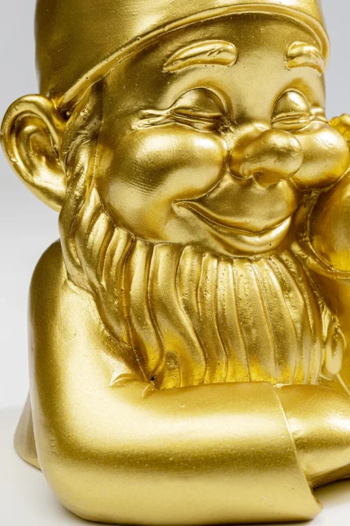 KARE Deko Figur Zwerg Gold 21cm