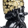 KARE Deko Figur Zwerg Standing Schwarz Gold 61cm