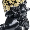 KARE Deko Figur Zwerg Standing Schwarz Gold 30cm