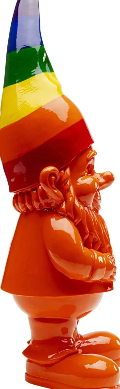 KARE Deko Figur Zwerg Stehend Rainbow Orange 46cm