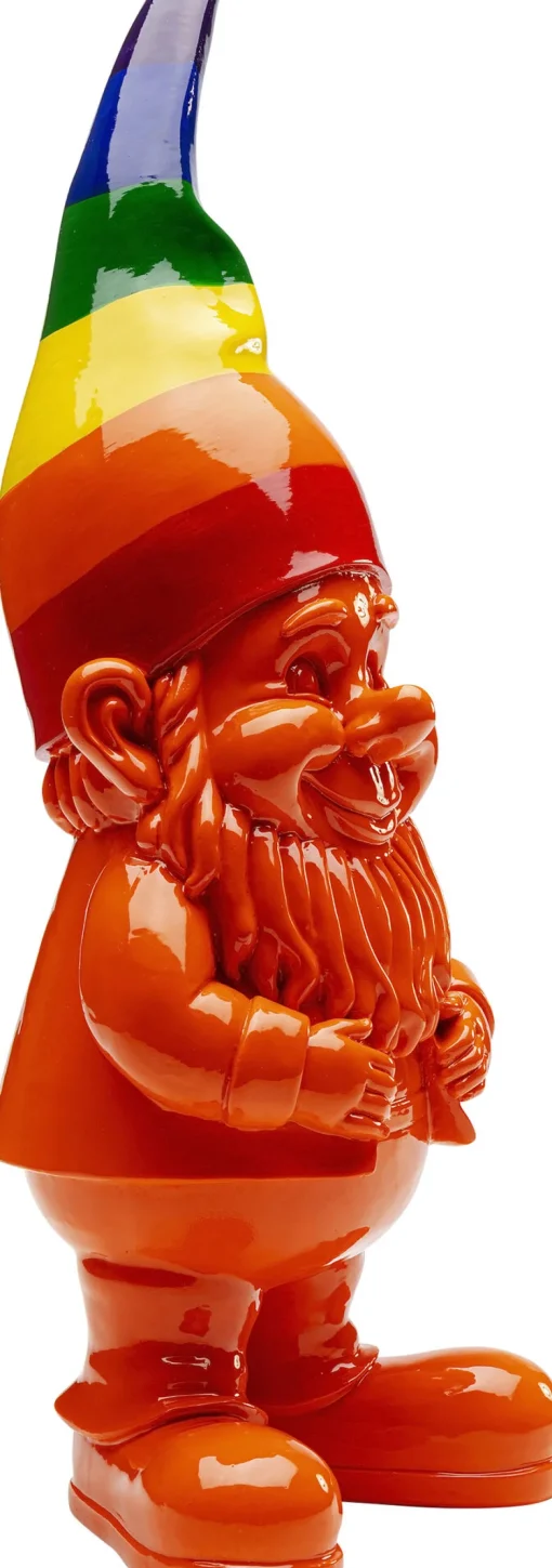 KARE Deko Figur Zwerg Stehend Rainbow Orange 46cm