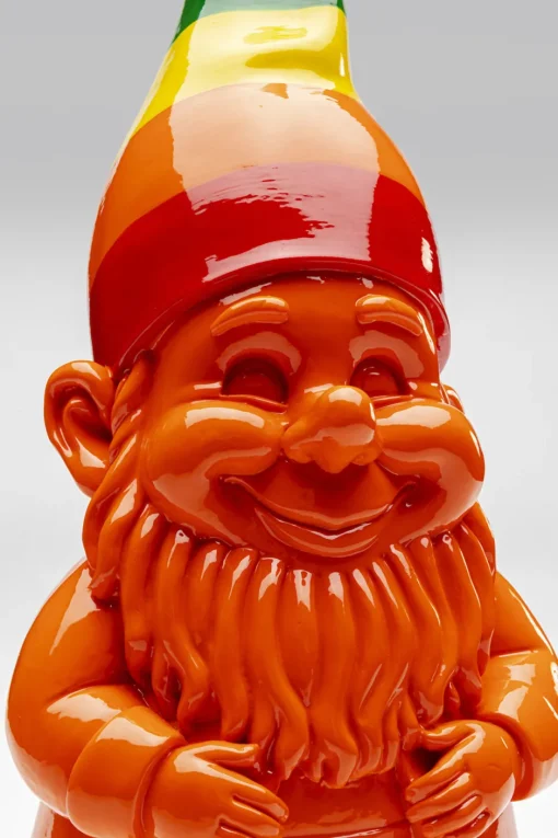 KARE Deko Figur Zwerg Stehend Rainbow Orange 46cm