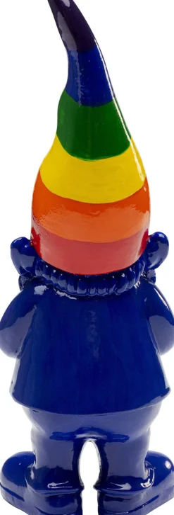 KARE Deko Figur Zwerg Stehend Rainbow Blau 21cm