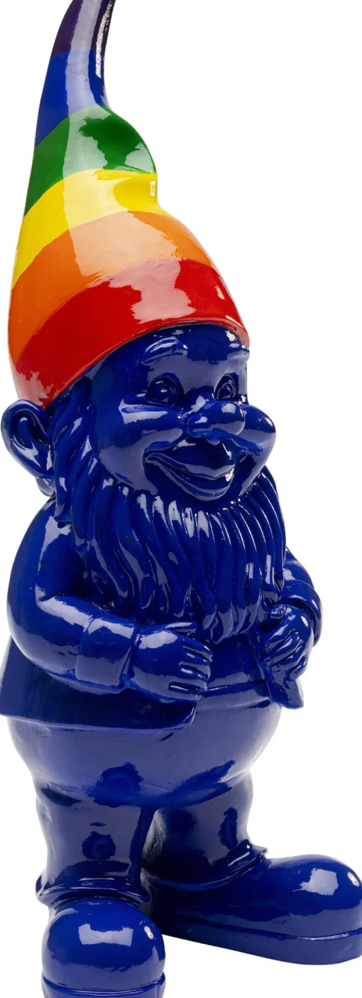 KARE Deko Figur Zwerg Stehend Rainbow Blau 21cm