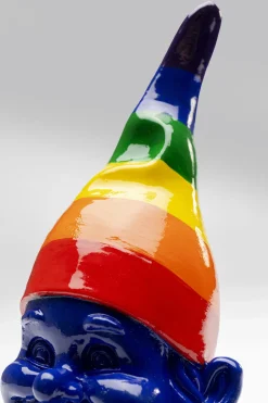 KARE Deko Figur Zwerg Stehend Rainbow Blau 21cm