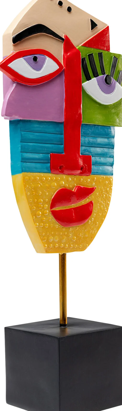 KARE Deko Objekt Abstract Face Multicolour 52cm