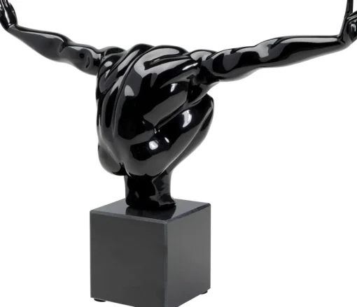 KARE Deko Objekt Athlet Schwarz 75cm