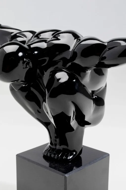 KARE Deko Objekt Athlet Schwarz 75cm
