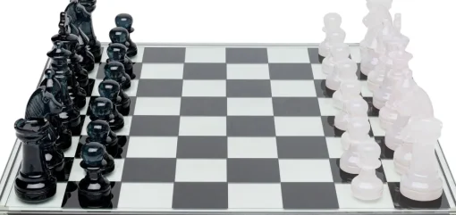 KARE Deko Objekt Chess Transparent 60x60cm