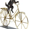 KARE Deko Objekt Dog With Bicycle 44cm