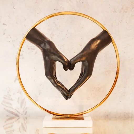 KARE Deko Objekt Elements Heart Hand 62cm